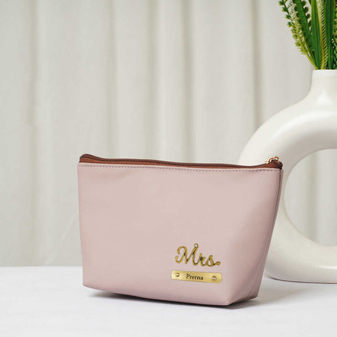 Personalised Vegan PU Pouch with Charms - Uncommongifts.in