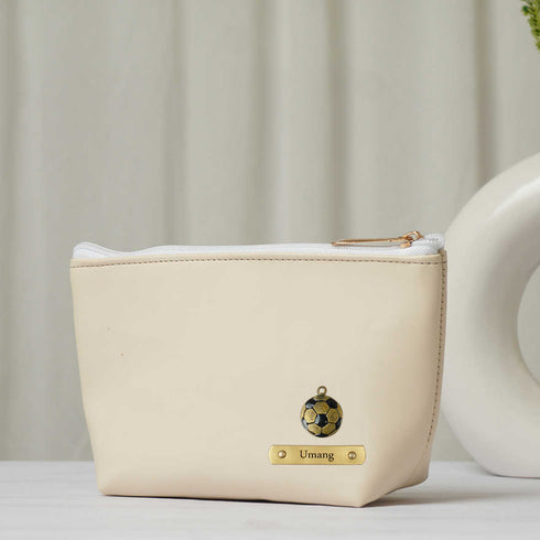 Personalised Vegan PU Pouch with Charms - Uncommongifts.in