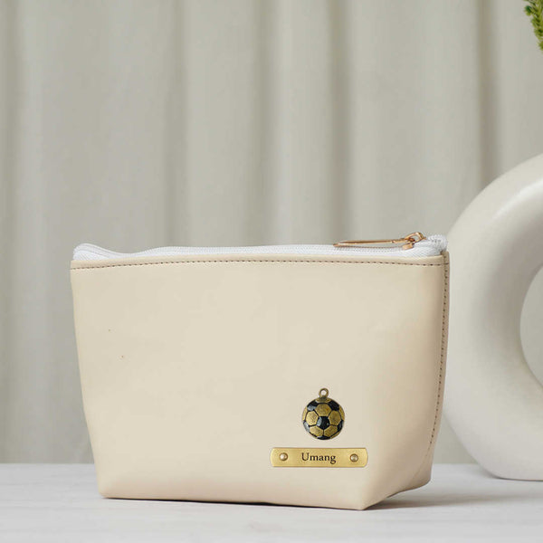 Personalised Vegan PU Pouch with Charms - Uncommongifts.in
