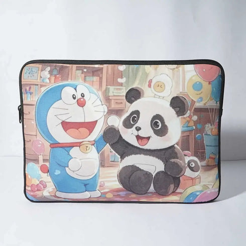 Personalised Panda Printed Kids Laptop Sleeve/Cove
