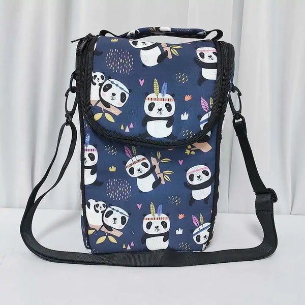 Personalised Panda Printed Kids Lunch Bag