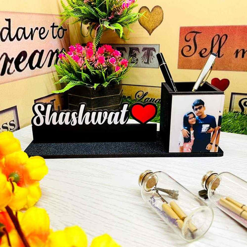 Personalised Photo Pen Stand