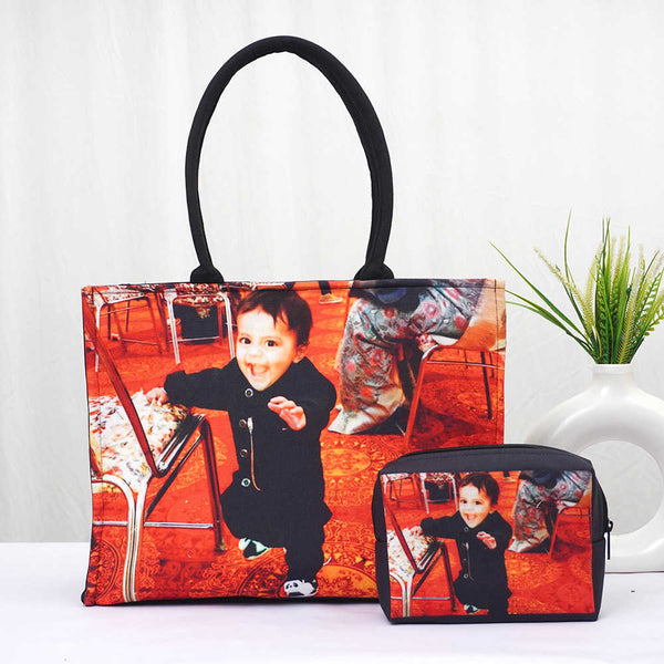 Personalised Photo Printed Box Bag Combo Gift Set
