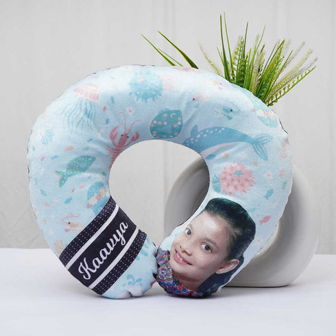 Personalised Photo Printed Kids Neck Pillow