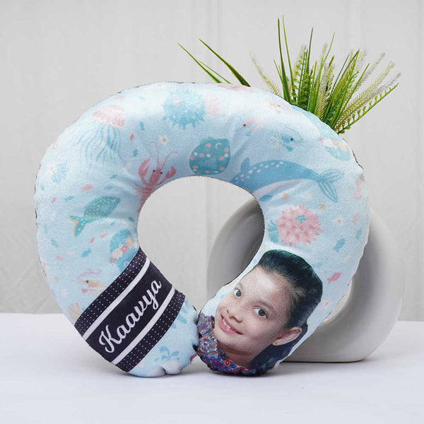 Personalised Photo Printed Kids Neck Pillow