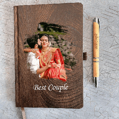 Personalised Photo Sketch Diary & Pen Set