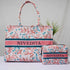 Personalised Pink Floral Printed Box Bag Combo
