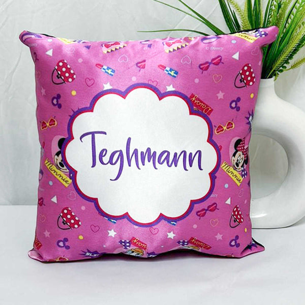 Personalised Pink Printed Kids Cushion