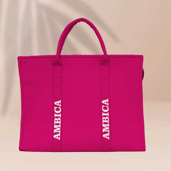 Personalised Pink Woody Handbag Tote Bag - Uncommongifts.in