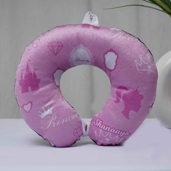 Personalised Princess Printed Kids Neck Pillow - Uncommongifts.in