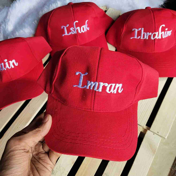 Personalised Embroidred Cap with Name