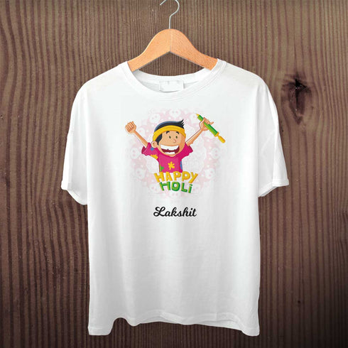 Personalised Printed Holi T-Shirt to Celebrate in Style - Uncommongifts.in