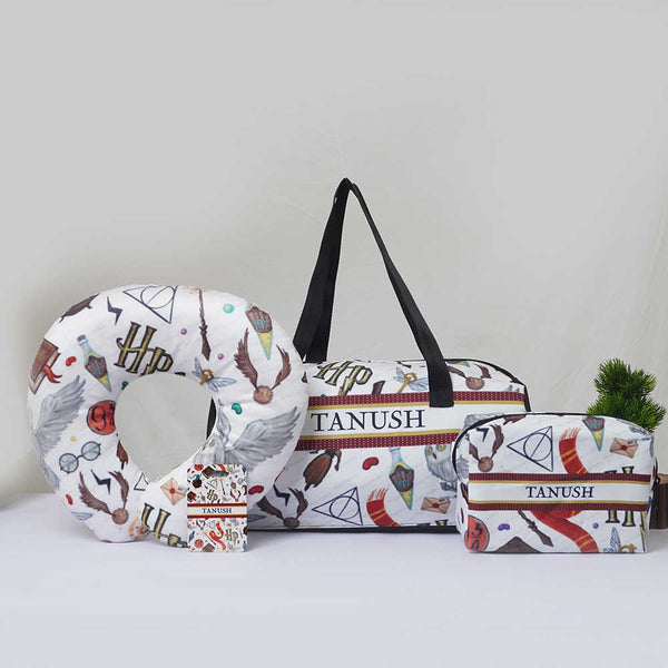 Personalised Printed Kids Duffle Bag Combo Gift Set