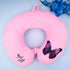 Personalised Printed Kids Neck Pillow - Pink