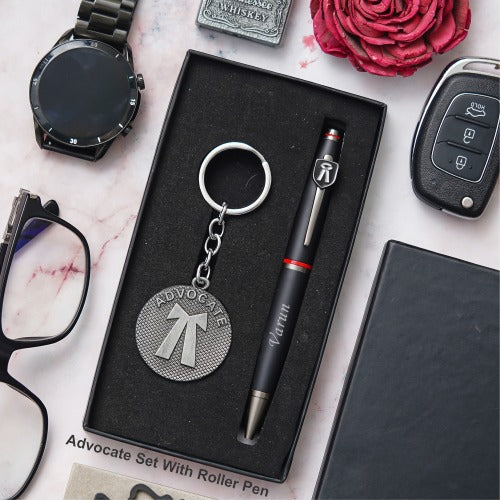Personalised Professional Pen Keychain Set