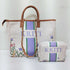 Personalised Purple Strap Printed Luna Bag Combo Gift Set