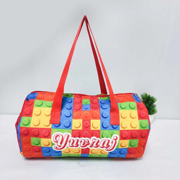 Personalised Puzzle Printed Kids Swimming Duffle Bag