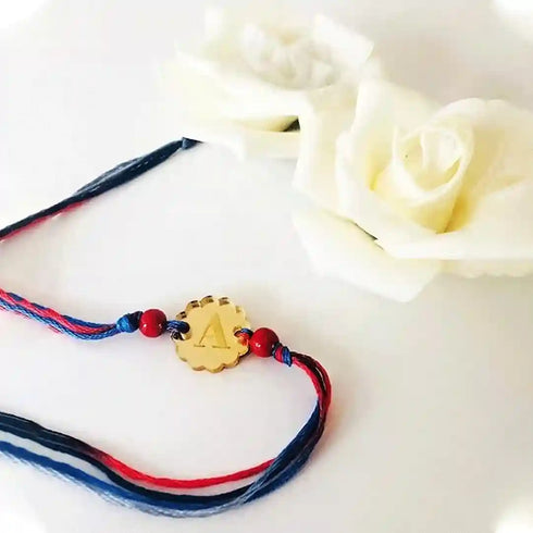 Personalised Rakhi Gold Mirror Acrylic