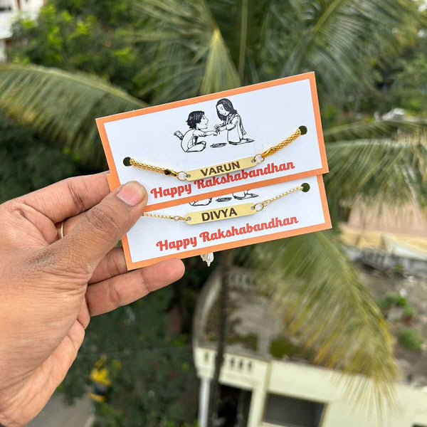 Personalised Rakhi for Bhaiya & Bhabhi