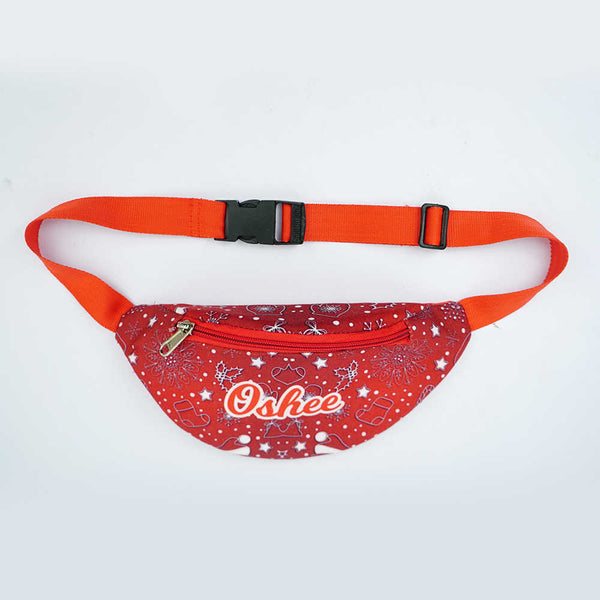 Personalised Red Waist Pouch for Christmas