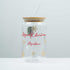 Personalised Glass Tumbler for Christmas