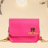 Personalised Sling Bag with Charms - Pink - Uncommongifts.in