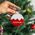 Personalised Snow Bauble Christmas Ornament