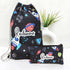 Personalized Space Drawstring Bag with Pencil Pouch Combo for Kids