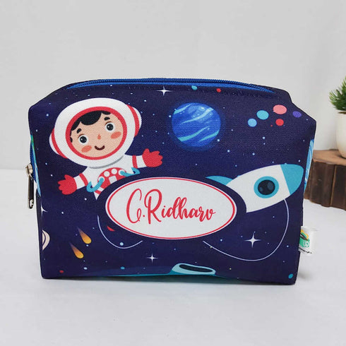 Personalised Space Printed Box Pouch for Kids