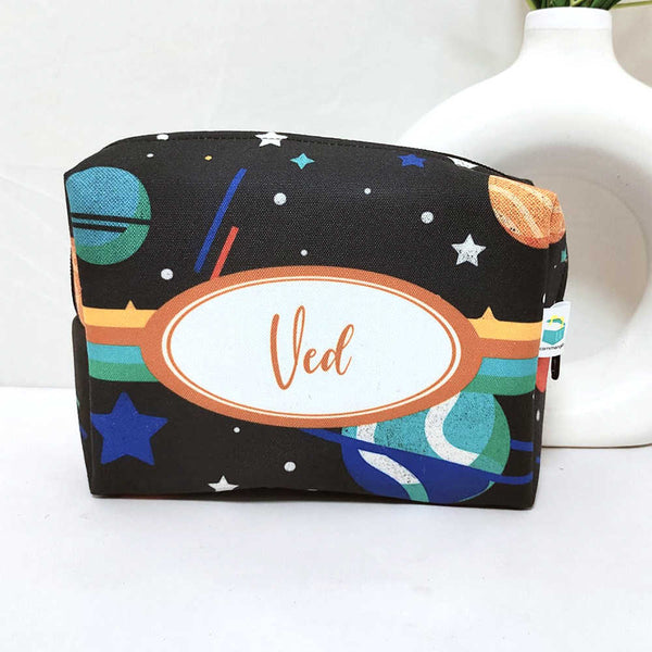 Personalised Space Printed Kids Box Pouch