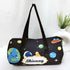 Personalised Space Printed Kids Duffle Bag