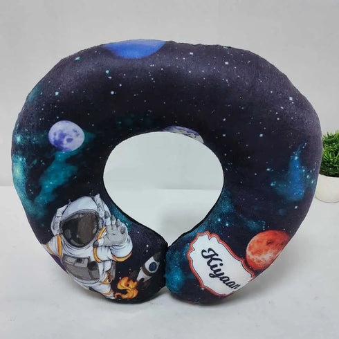 Personalised Space Printed Kids Neck Pillow