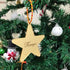 Personalised Star Mirror Ornaments for Christmas