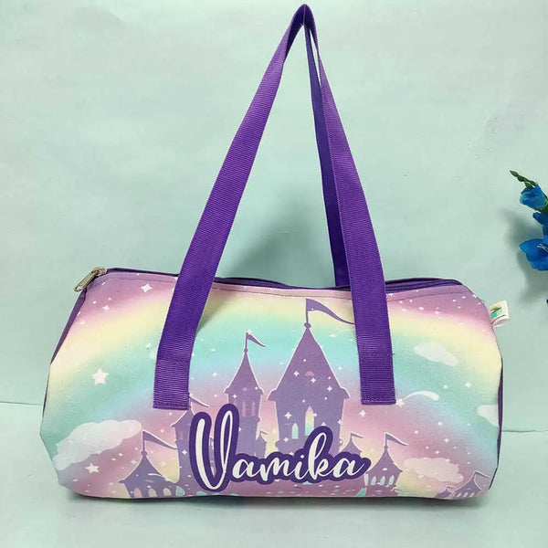 Personalised Stars Printed Kids Swimming Duffle Bag