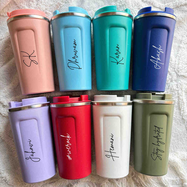 Personalised Steel Vacuum Mug