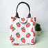 Personalised Strawberry Canvas Printed Lunch Bag