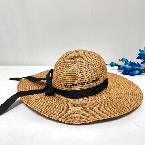 Personalised Summer Hats For Women - Brown
