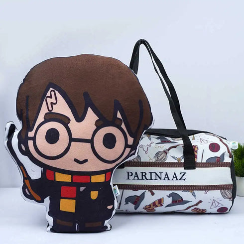 Personalised Swimming Duffle Bag with Plush Toy Combo for Kids