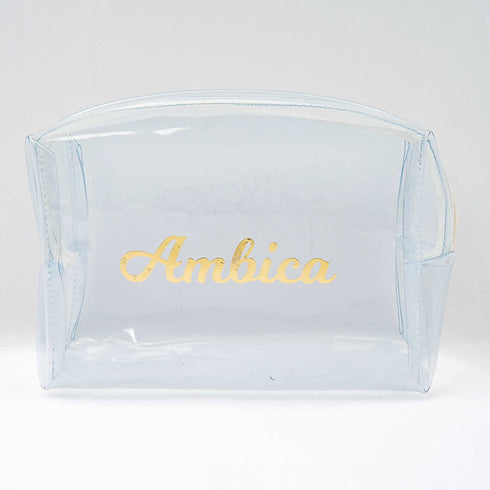 Personalised Transparent Bridesmaid Make-up Pouch