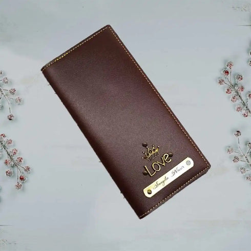 Personalised Travel Wallet with Charms - Pink