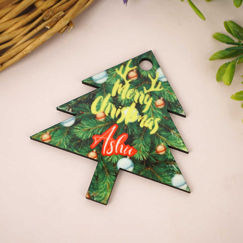 Personalised Tree Shape Ornaments for Christmas
