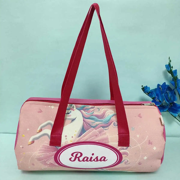 Personalized Unicorn Printed Swimming Duffle Bag for Kids