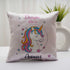 Personalised Unicorn Printed Kids Cushion