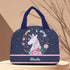 Personalised Unicorn Printed Kids Lunch Bag With Handle
