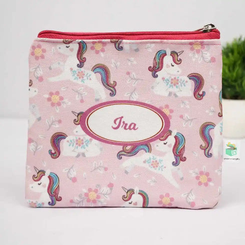 Personalised Unicorn Printed Kids Wet Pouch