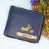 Personalised Unisex Wallet With Charm - Blue