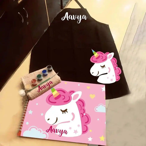 Personalised Waterproof Drawing Apron Combo for Kids