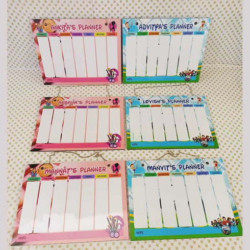 Personalised Weekly Planner For Kids