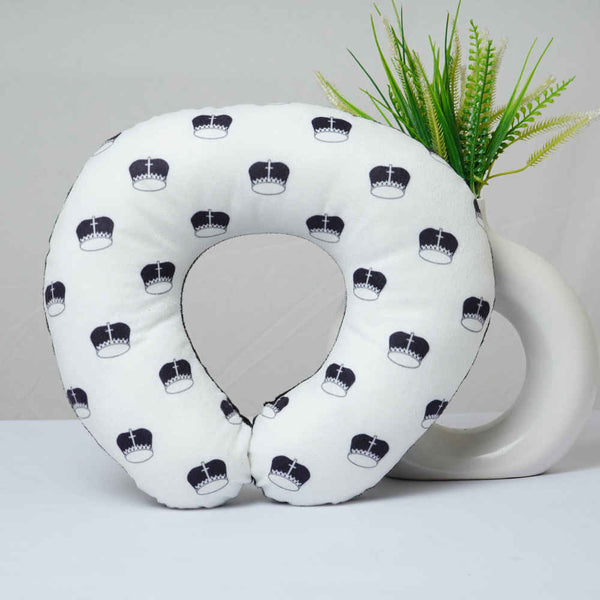 Personalised White Printed Neck Pillow