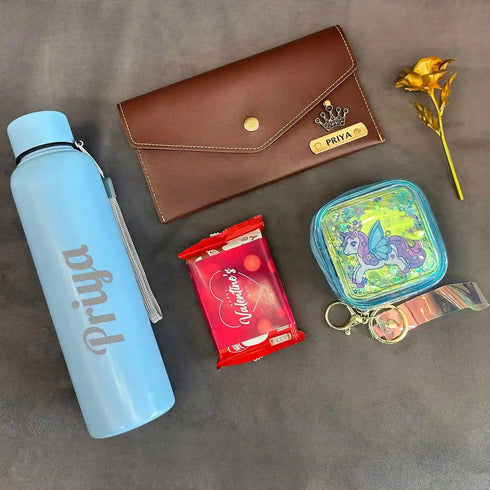 Personalised Women Wallet Gift Hamper | Valentine Gifts